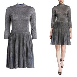 Ted Baker gunmetal 3/4 Sleeve Dress NWT SIZE 0